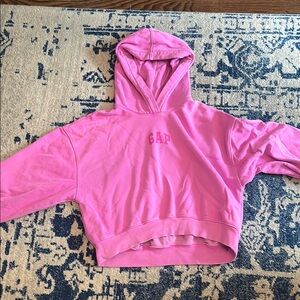 GAP Pink Sweatshirt with Long Sleeves and Pullover Design